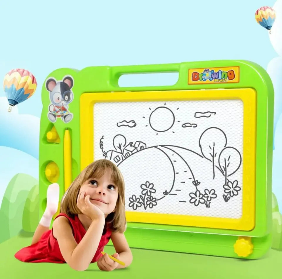 Magnetic Learning Drawing Board ✏ | Kids Erasable Doodle Pad 🎨 | Writing & Sketching Educational Toy 🧒 | Travel-Friendly Gift 🎁