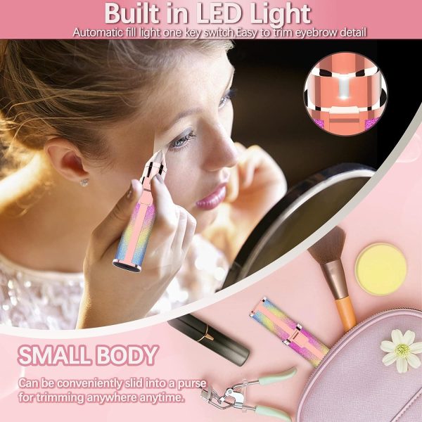 2 in 1 Electric Eyebrow Trimmer & Facial Hair Remover – Rechargeable & Painless