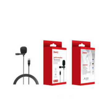 Jmary TikTok Type-C Lavalier Microphone with Clip - Noise Cancelling Mic for Mobile, Laptop, Android