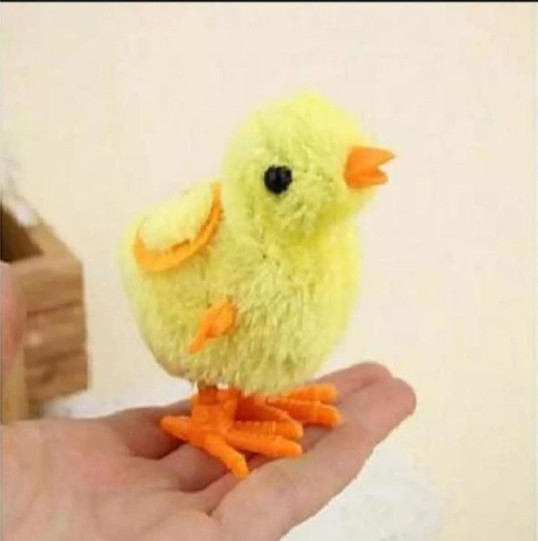 ✨ Pack of 1 Wind-Up Walking Chick Toy 🐥 | Jumping Yellow Baby Chick | Cute Kids Animal Toy Gift 🎁