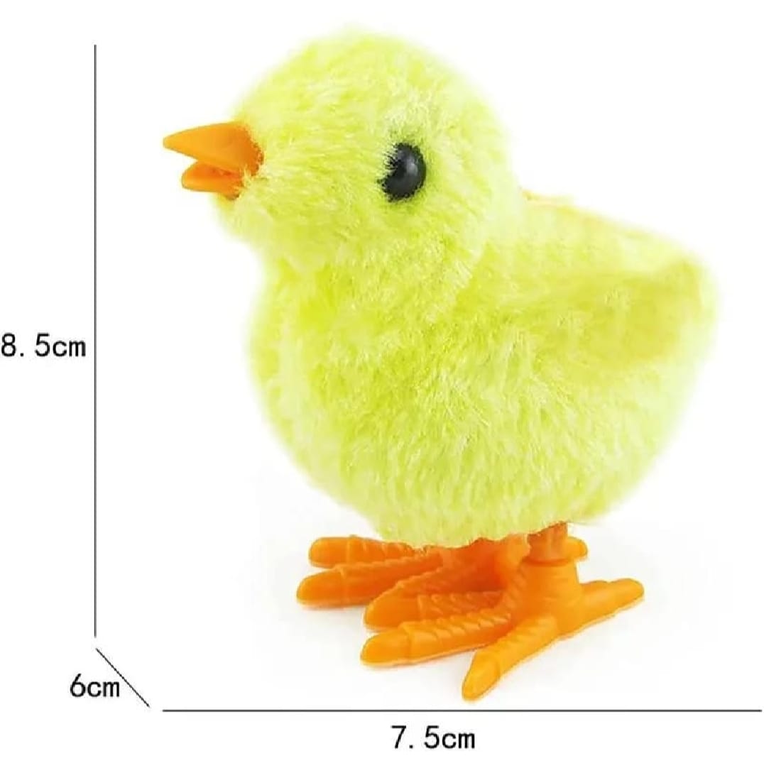✨ Pack of 1 Wind-Up Walking Chick Toy 🐥 | Jumping Yellow Baby Chick | Cute Kids Animal Toy Gift 🎁