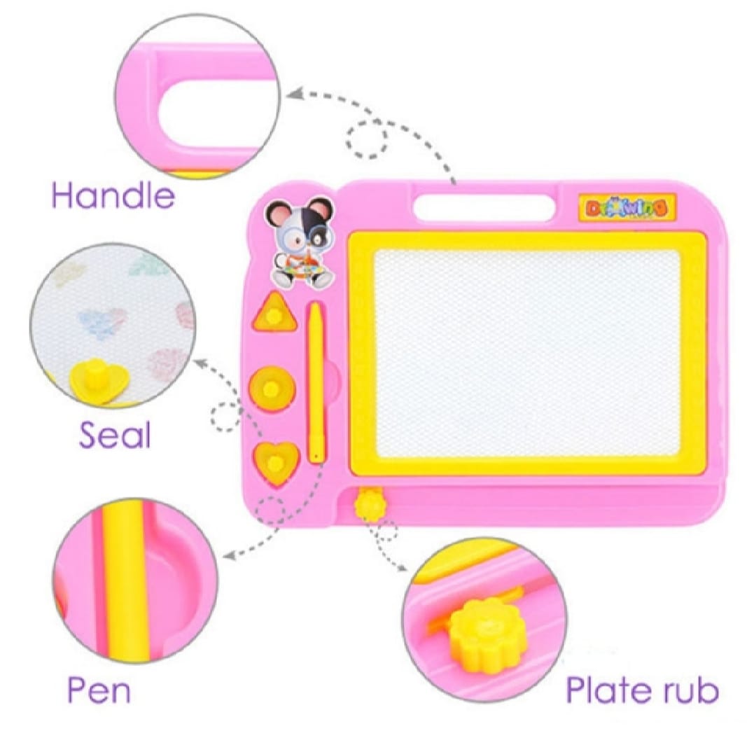 Magnetic Learning Drawing Board ✏ | Kids Erasable Doodle Pad 🎨 | Writing & Sketching Educational Toy 🧒 | Travel-Friendly Gift 🎁