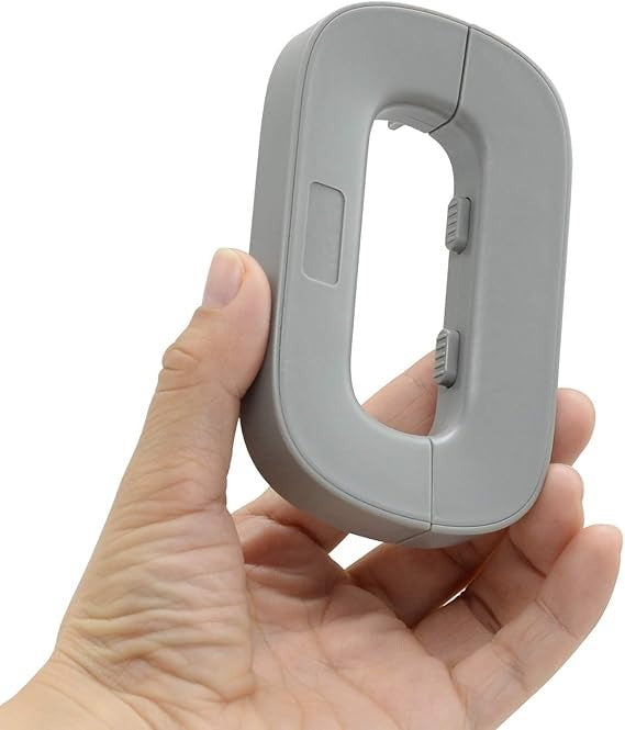Child Safety Refrigerator Lock - Self Adhesive, Double Safety Button, Easy One-Hand Operation