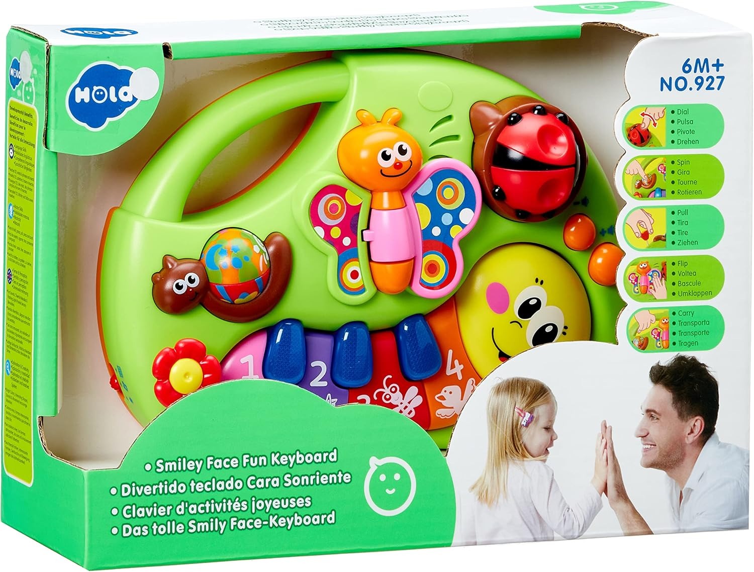 Smiley Piano 🎹 Baby Musical Keyboard Toy | Light-Up & Music Early Education Toy for Infants 6–12 Months 👶 | Interactive Learning Piano (Random Color)