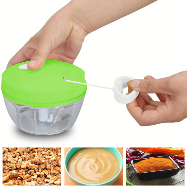Speedy Chopper – Multi-Use Turbo Cutter | Mini Handy Manual Vegetable & Fruit Chopper (Heavy Quality, Random Color)