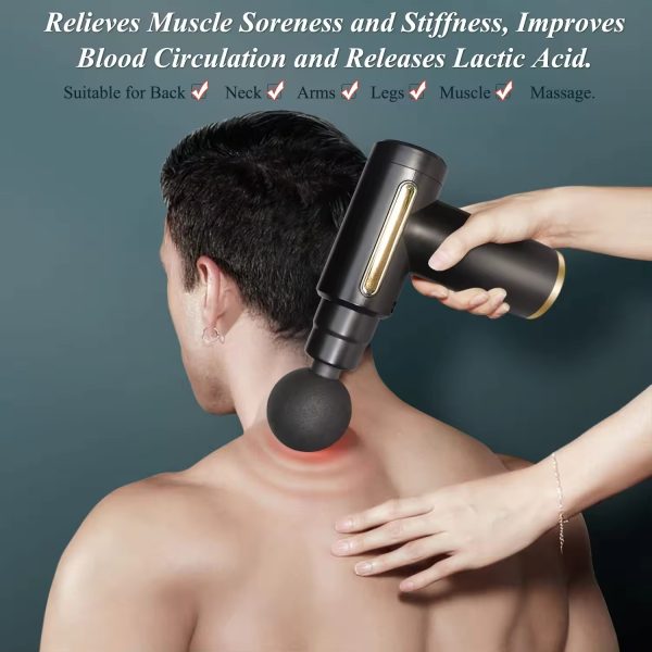 Rechargeable USB Type-C Massage Gun for Athletes and Fitness Enthusiasts