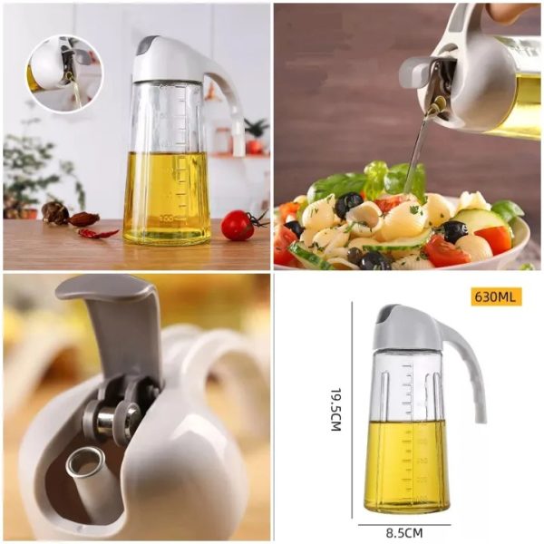 Dual-purpose Oil Dispenser for Pouring & Spraying – High-pressure Sprayer for Even Oil Distribution