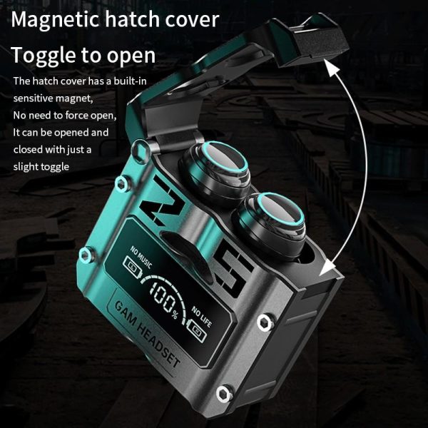 M25 Bluetooth 5.3 Wireless Earbuds – HiFi Sound, LED Battery Display, 40H Backup, Noise Cancelling, Waterproof