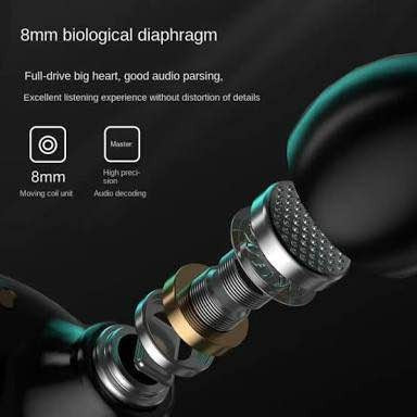 M25 Bluetooth 5.3 Wireless Earbuds – HiFi Sound, LED Battery Display, 40H Backup, Noise Cancelling, Waterproof