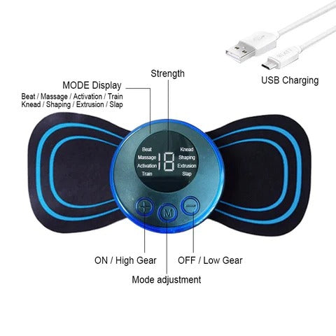 Pain Relief Portable Mini Electric Massager Pain Relief Patch in Pakistan