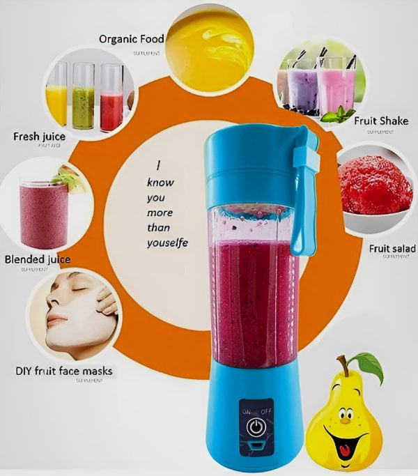 Portable Mini 6 Blade Juicer Blender (380ml) – Rechargeable