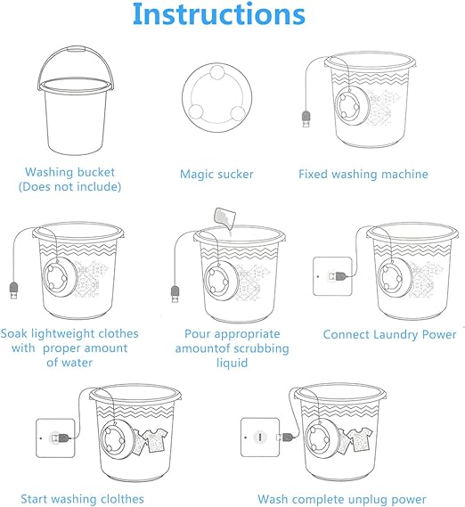 Portable USB Travel Washing Machine – Ultrasonic Mini Turbine Washer for Socks, Underwear & Small Clothes