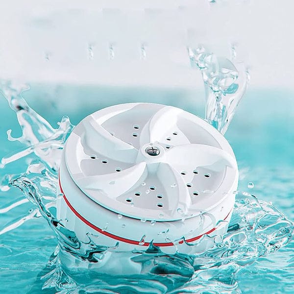 Portable USB Travel Washing Machine – Ultrasonic Mini Turbine Washer for Socks, Underwear & Small Clothes