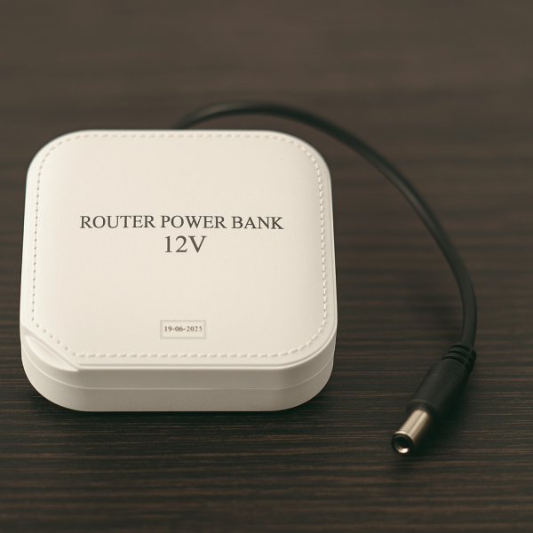 WiFi Router Power Bank 20000mAh – Dual Voltage 9V/12V | Long Backup UPS for Internet Routers – Free Delivery in Pakistan